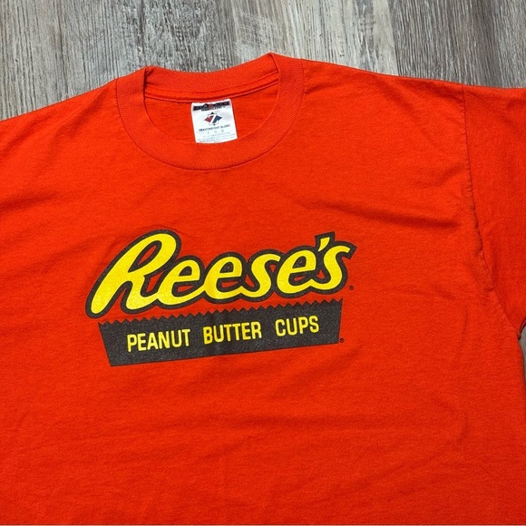 Jerzees Other - Reese's peanut butter cup y2k vintage Orange Graphic T-Shirt men’s L